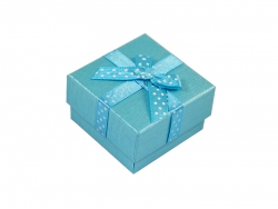 Подарочная коробка голубого цвета